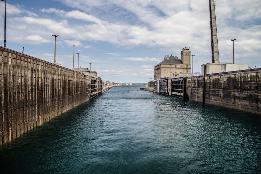 The waters of Soo Locks