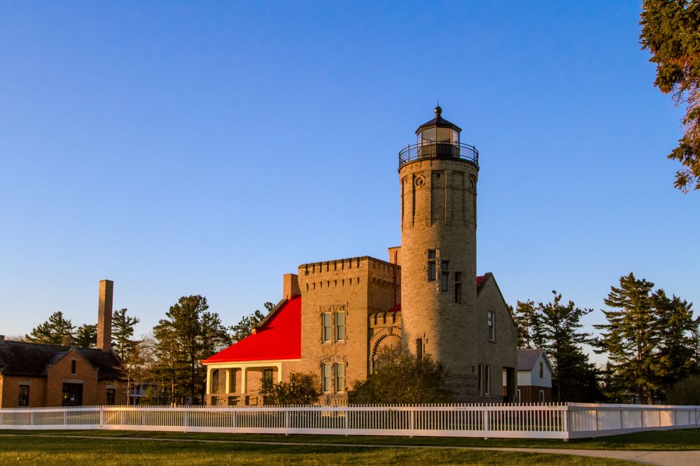 Exterior of the Old Mackinac Point Lighthouse