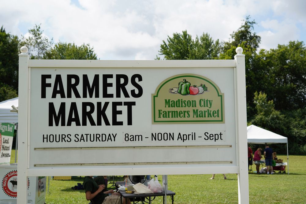 Signage of Madison City Farmers Market