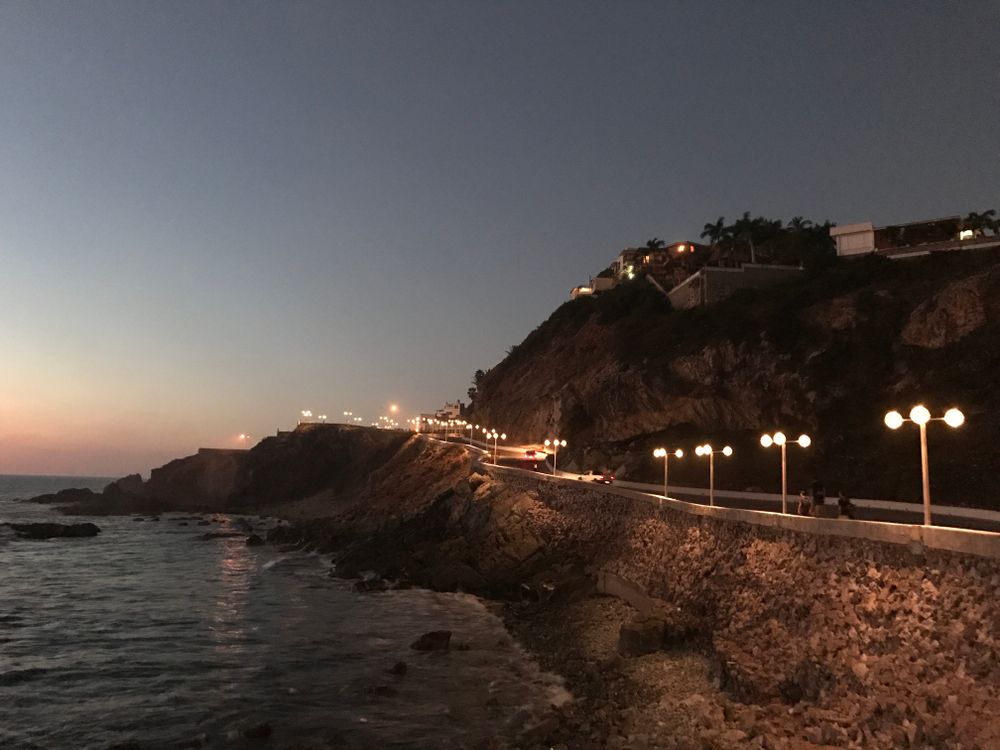 Night at Malecon, Mazatlan
