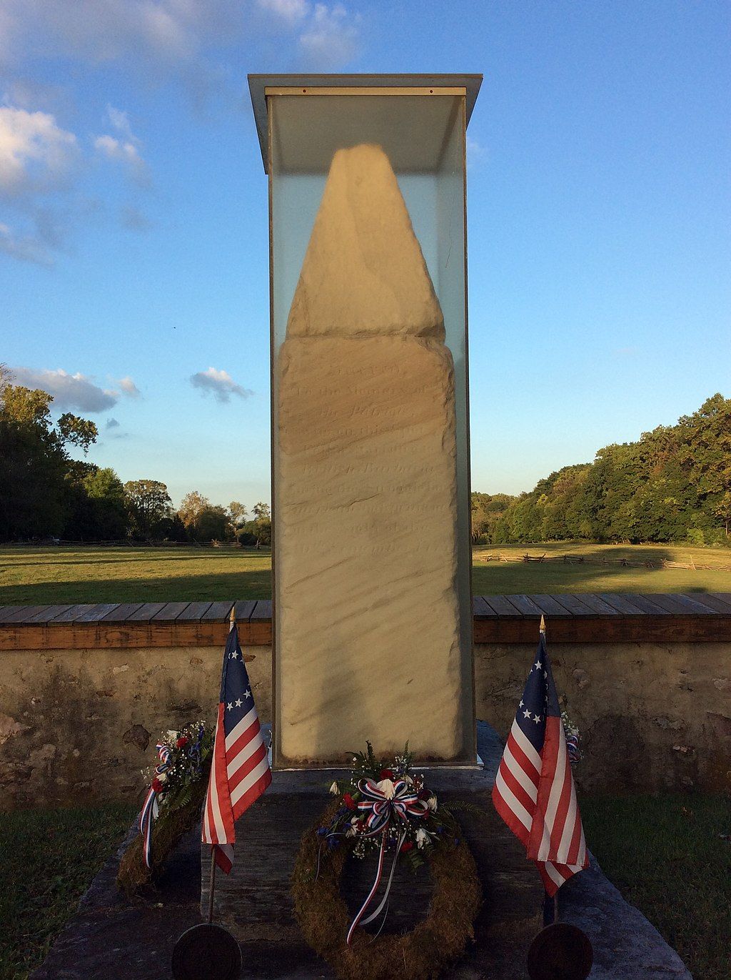 Paoli Obelisk monument at Paoli Battlefield Historical Park