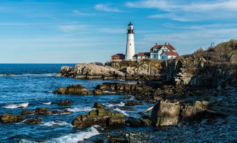 Wide View of Maine Lighthouse Museum