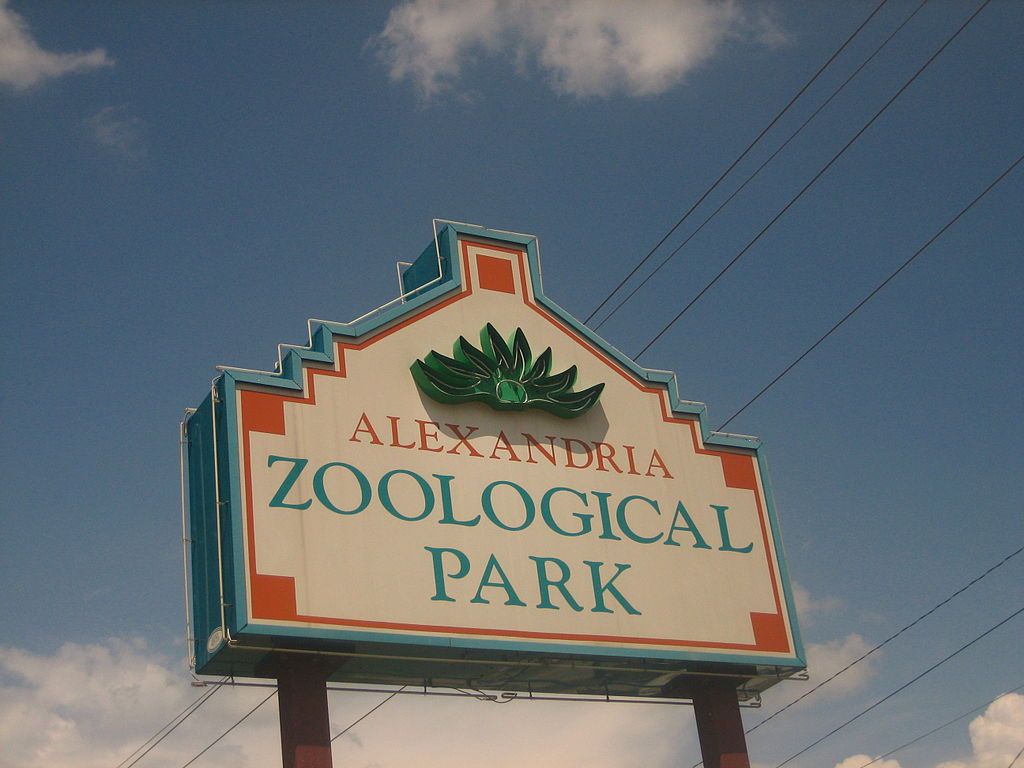 Name sign of Alexandria Zoological Park