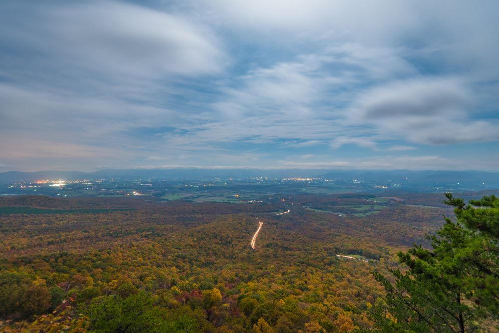 Aerial view of Luray, Virginia