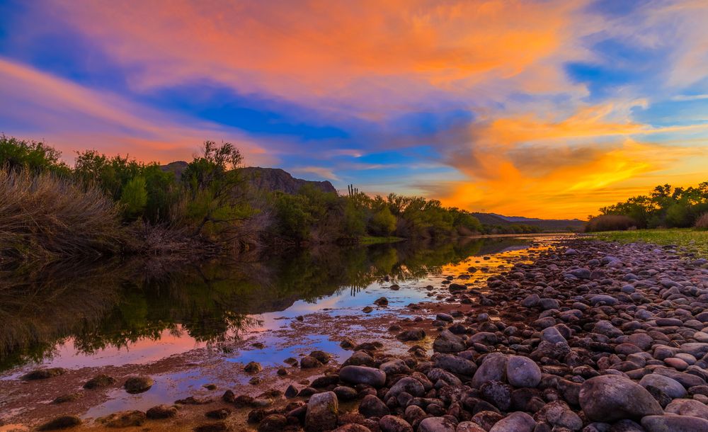 Gorgeous sunset over Lower Salt River