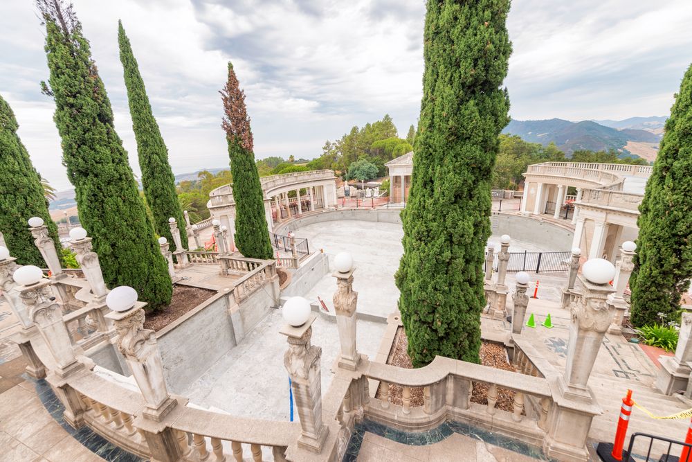The grounds of Hearst Castle