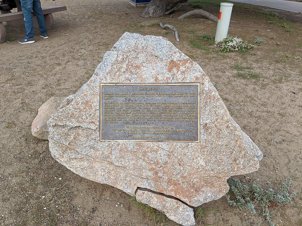 Daytime view of Landing of the First Filipinos marker