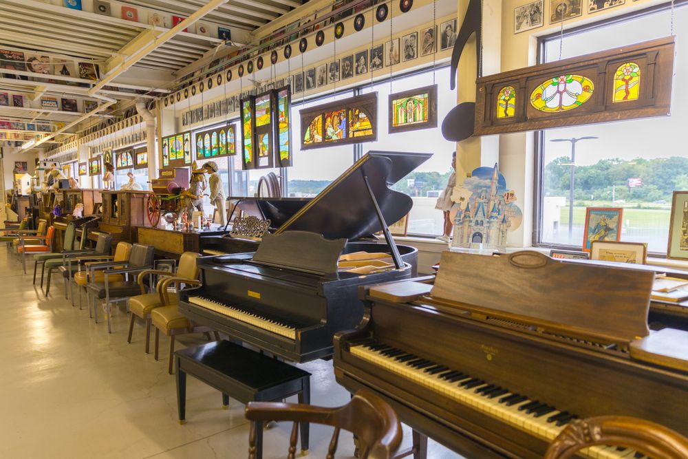 Pianos in the American Treasure Tour Museum