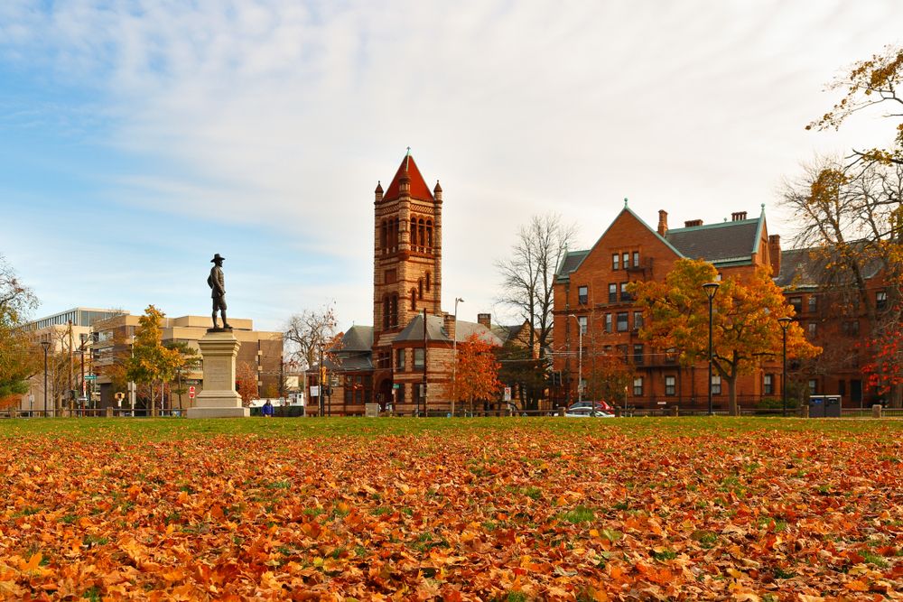 The grounds of Cambridge Common