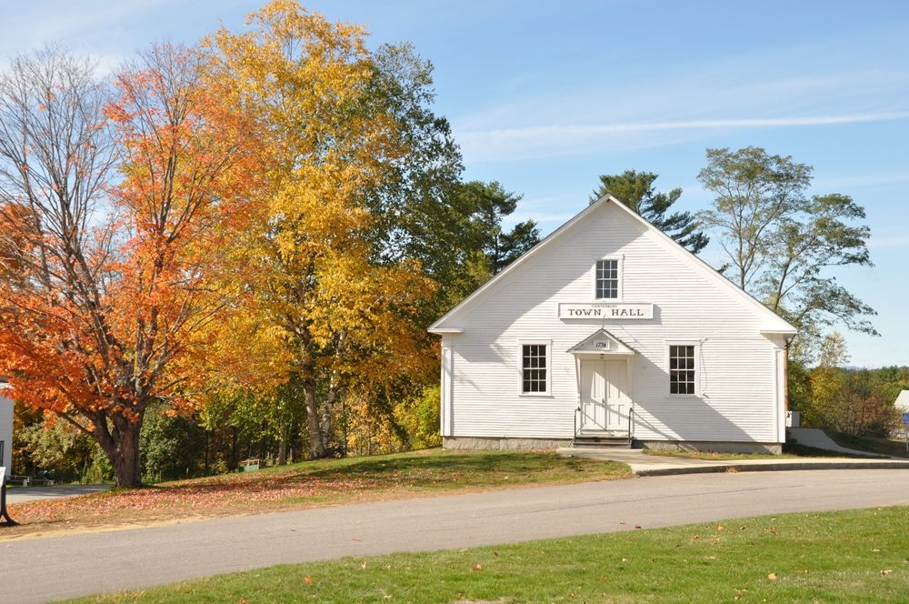 Town hall at Canterbury Shaker Village