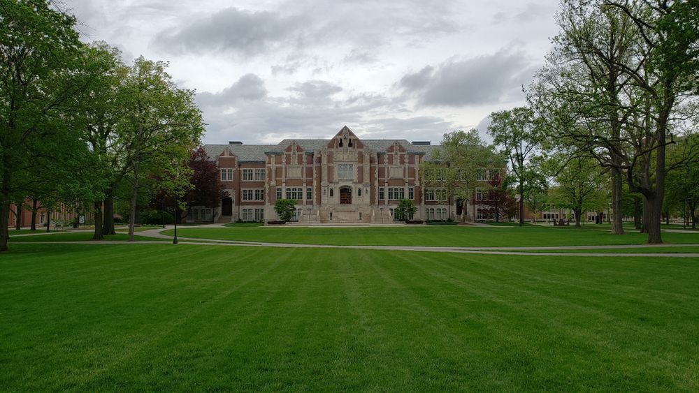 The grounds of David Owsley Museum of Art