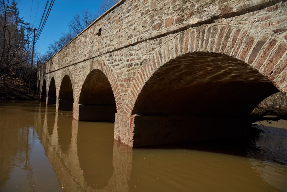 Stone bridge at Evansburg State Park