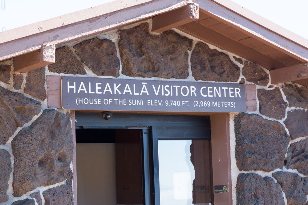 Building sign of Haleakalā Visitor Center