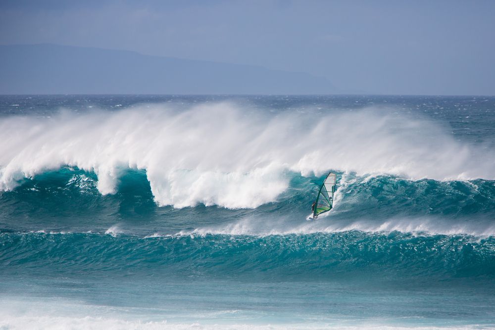 Windsurfing at Ho’okipa Beach Park