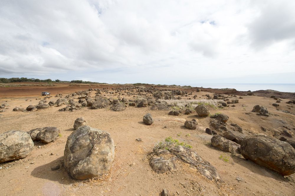 Rocky landscape of Keahiakawelo
