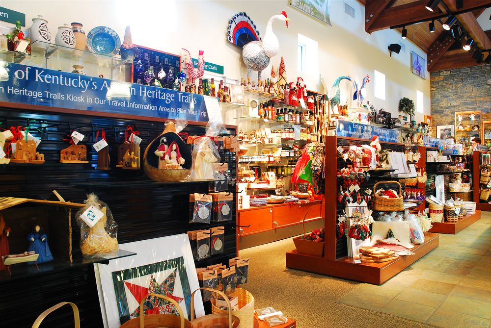 Handmade crafts for sale in the Kentucky Artisan Center