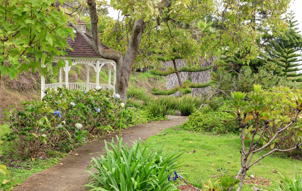 Gazebo at Kula Botanical Gardens