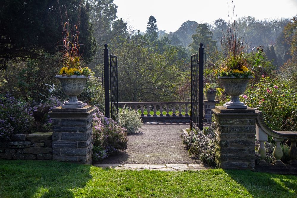 Entrance gate of Morris Arboretum & Gardens