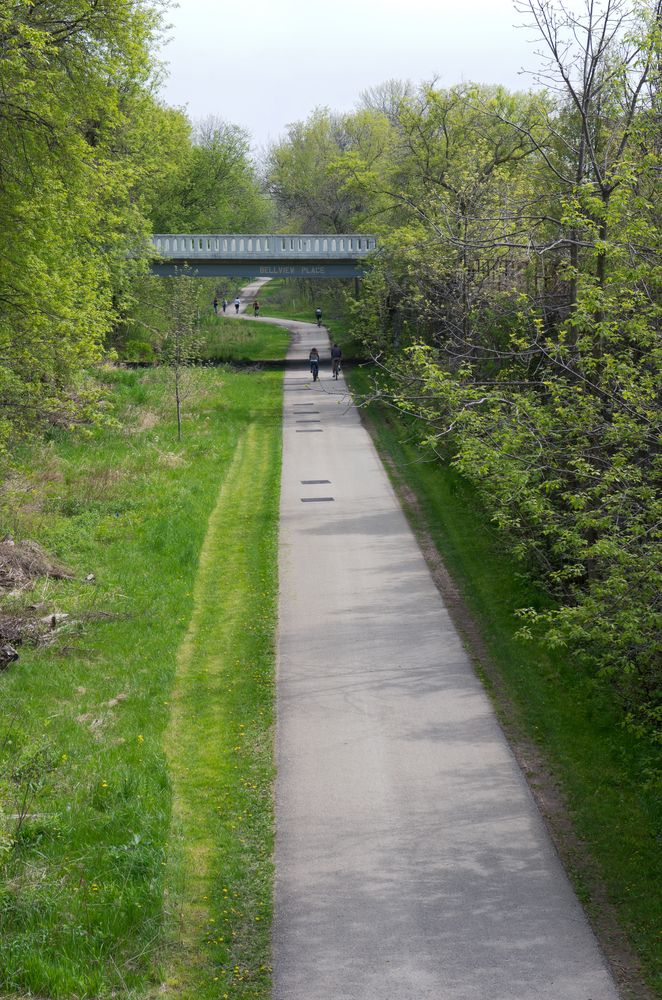 Aerial view of Oak Leaf Trail