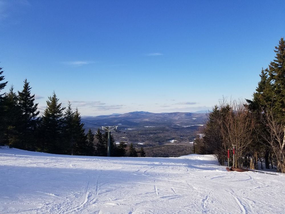Ski slope at Ragged Mountain Resort