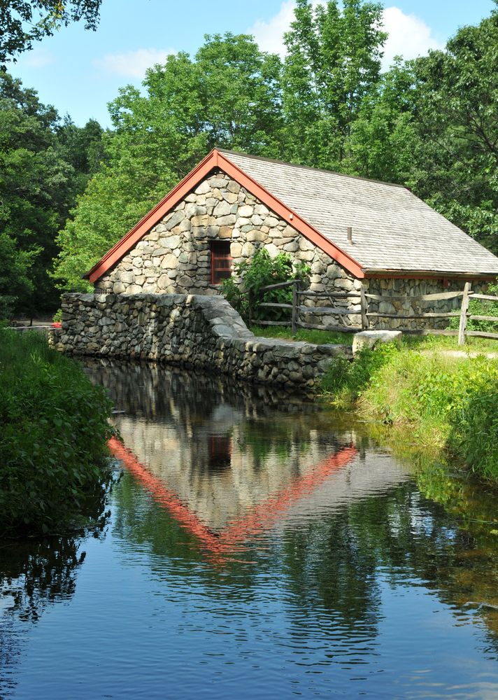 Exterior of the Wayside Inn Grist Mill
