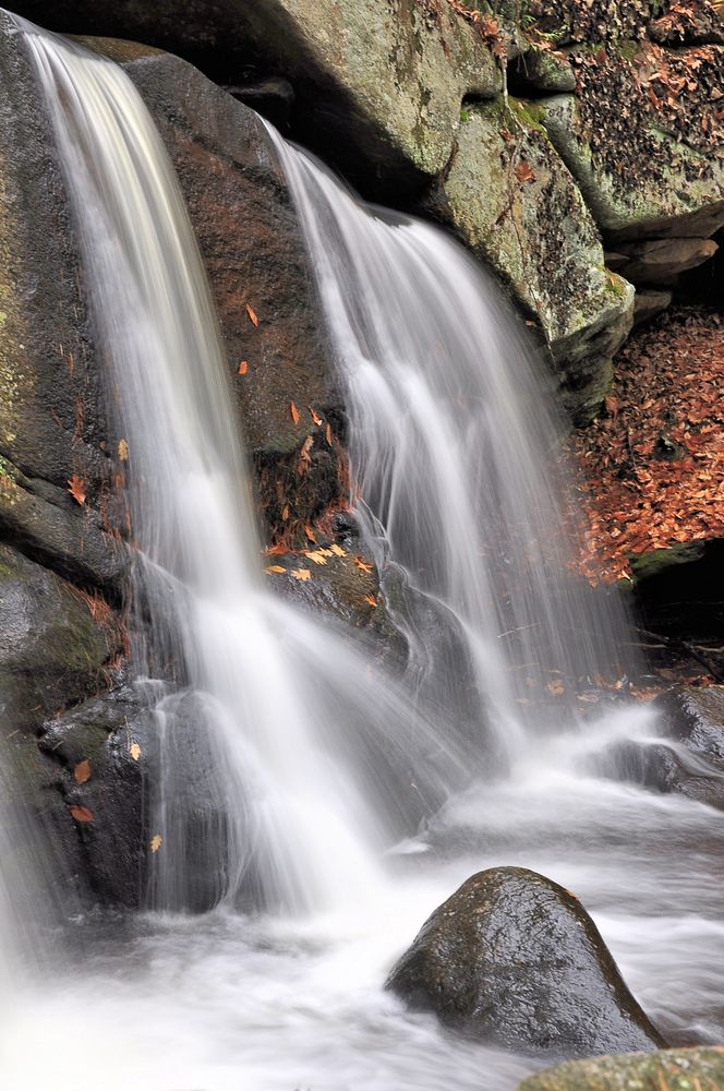A waterfall at Willard Brook State Forest