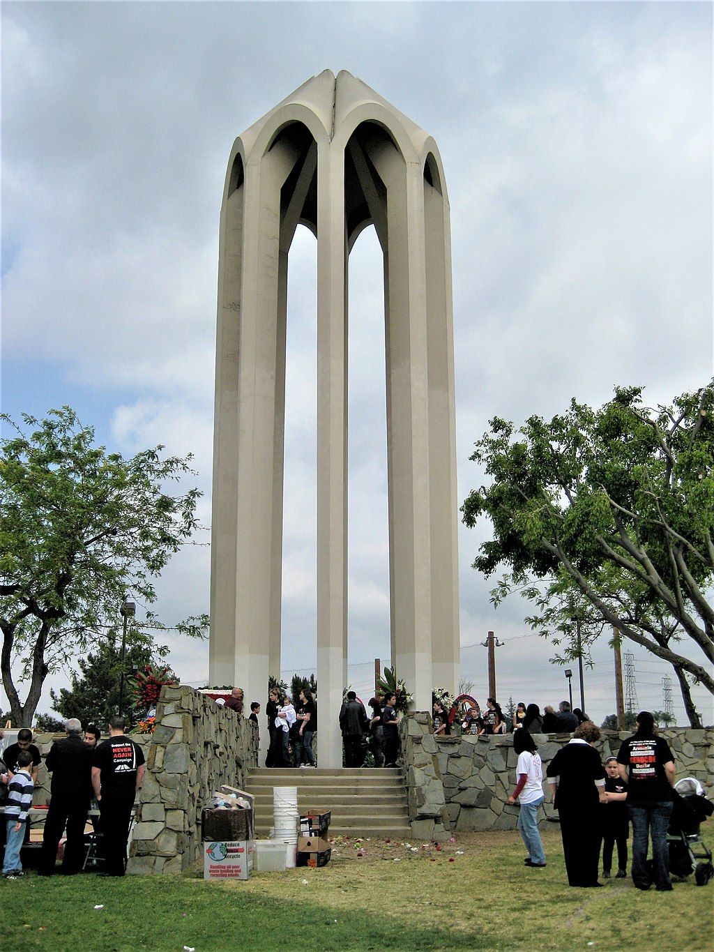Exterior of the Armenian Genocide Martyrs Memorial Monument