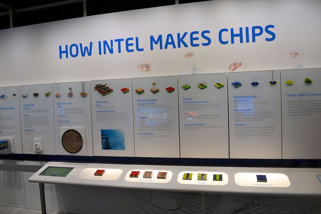 Exhibit in the Intel Museum