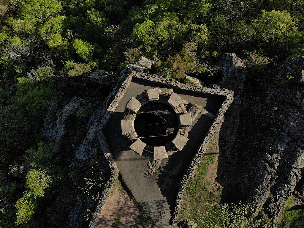 Aerial view of Castle Craig