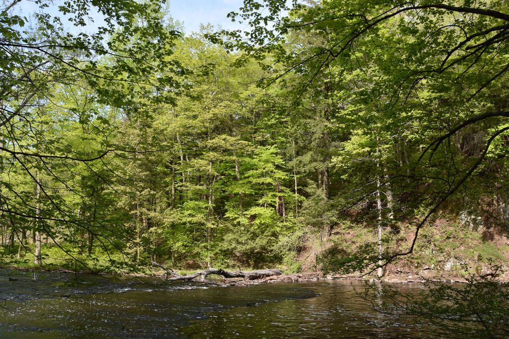 The waters of Wadsworth Falls State Park