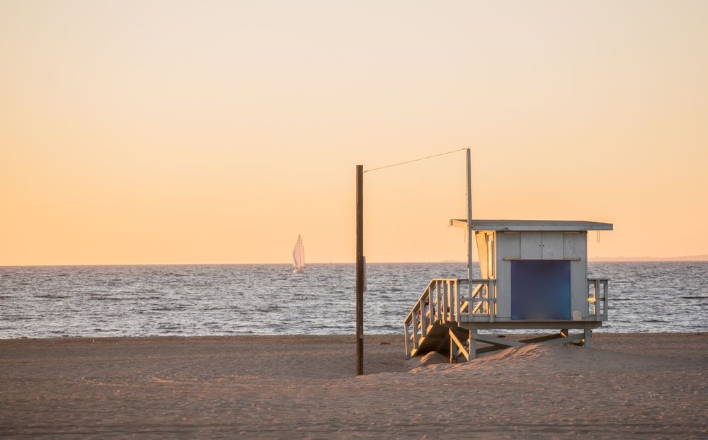 Lifeguard station at Marina Beach