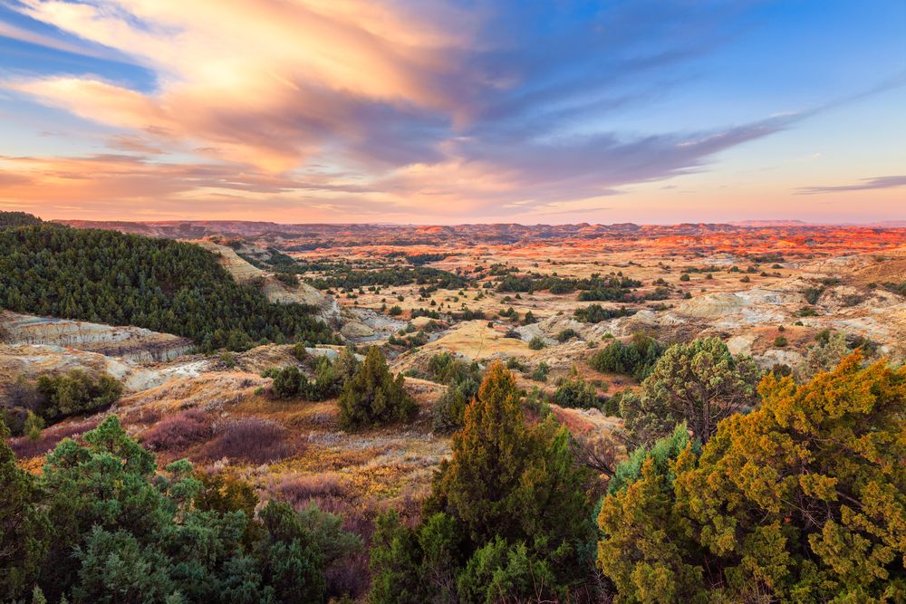 Sunset at Theodore Roosevelt National Park