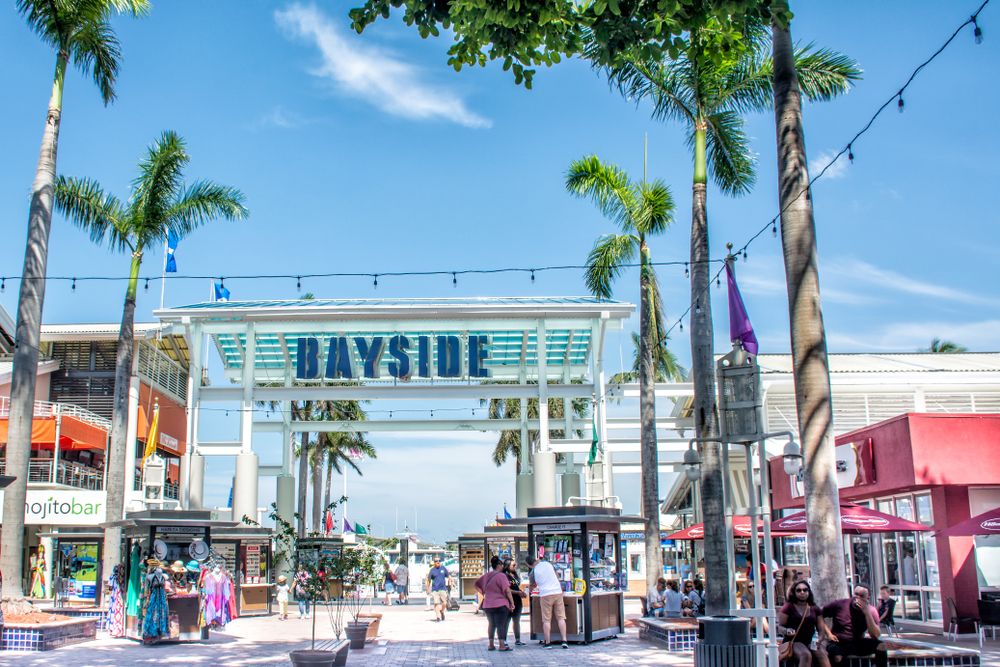 Entrance arch of Bayside Market Place