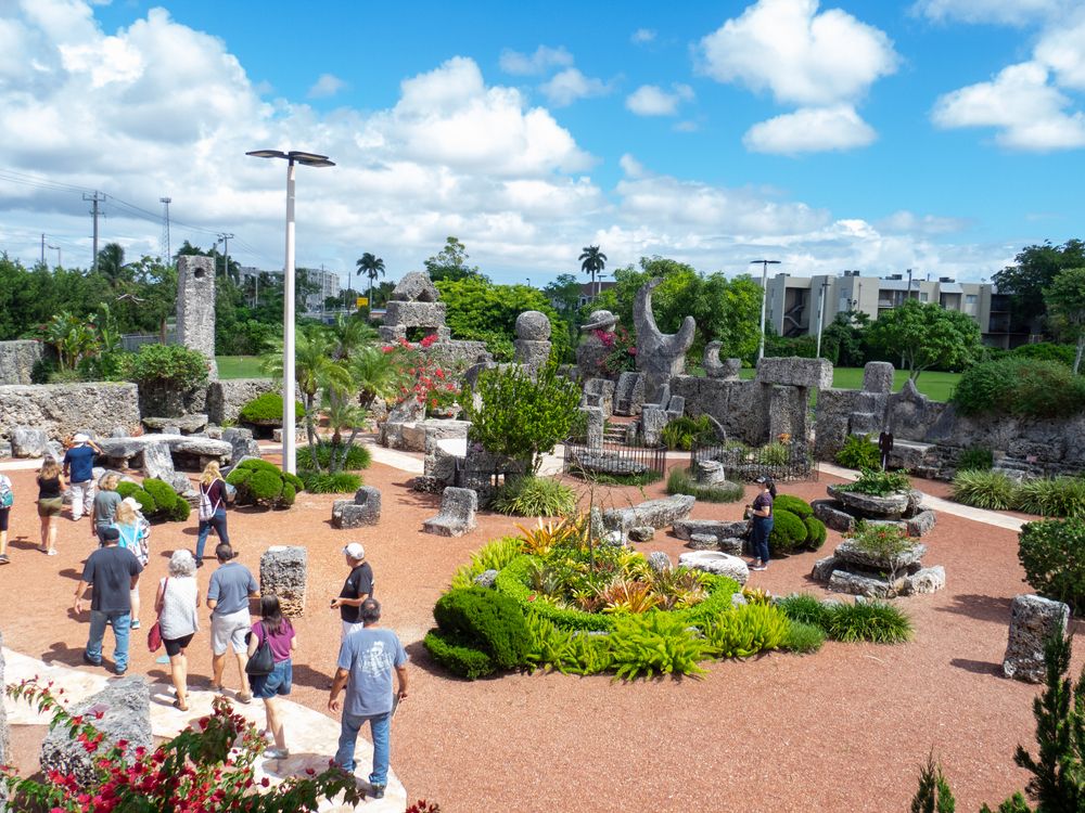 People at Coral Castle Museum