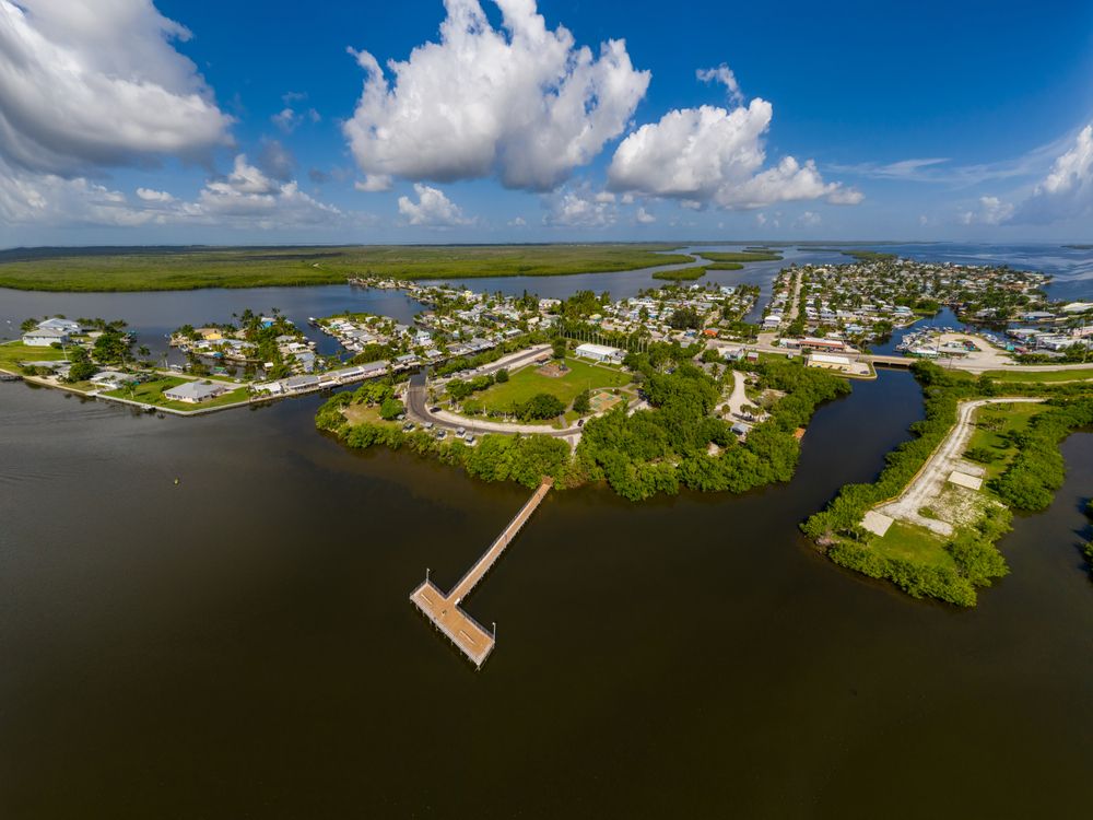 Aerial view of Matlacha Community Park