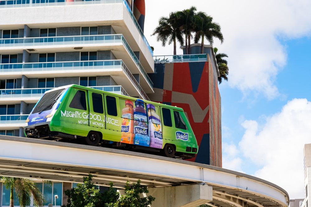 Exterior of a Metromover