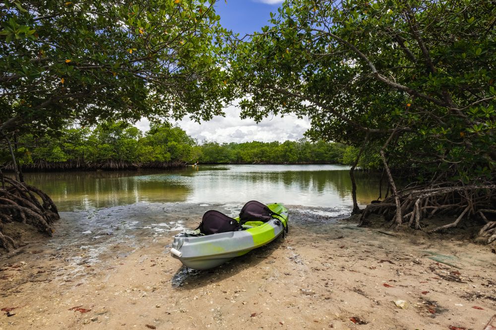 Kayak boat at Oleta River State Park
