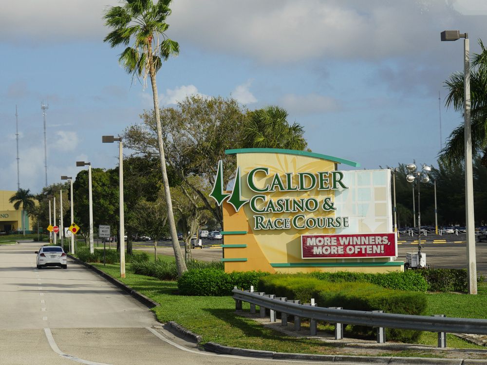 Signage of Calder Casino