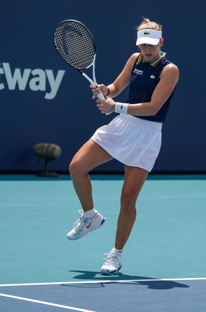 Female tennis player at Miami Open Stadium