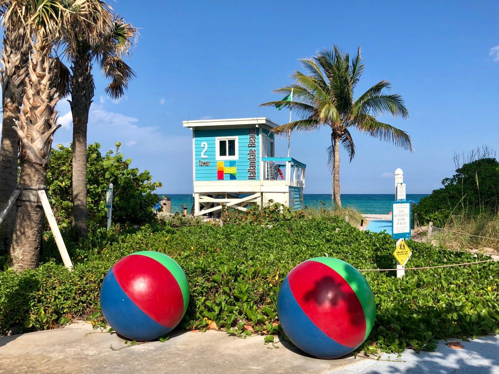 Beach balls at South City Beach Park