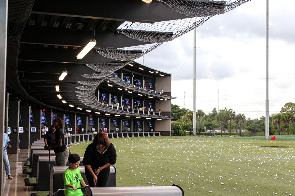 The grounds of Topgolf
