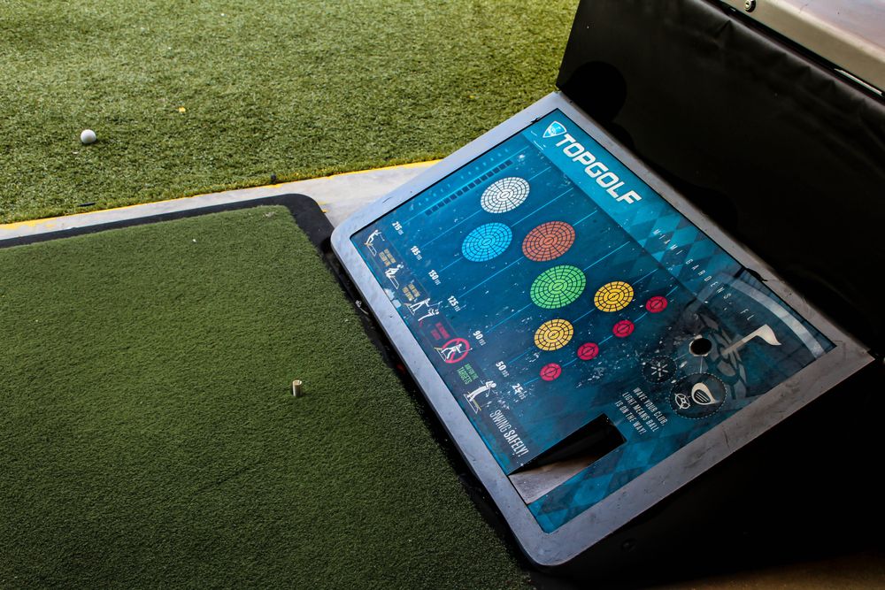 Ball machine at Topgolf