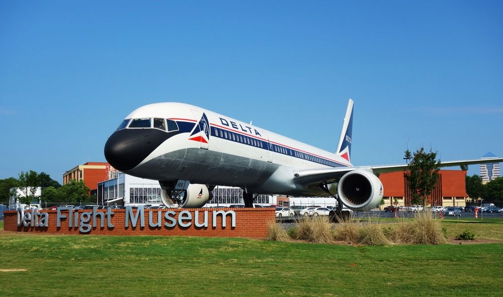 Aircraft on the grounds of Delta Flight Museum