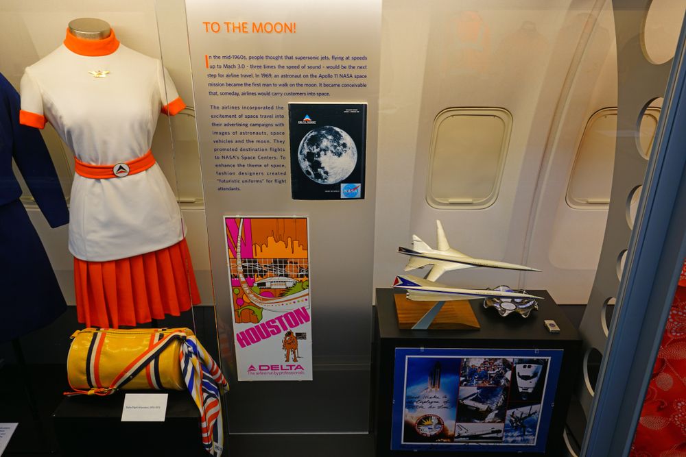 Exhibit in Delta Flight Museum