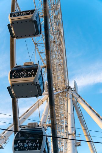 View of SkyView Atlanta's gondola