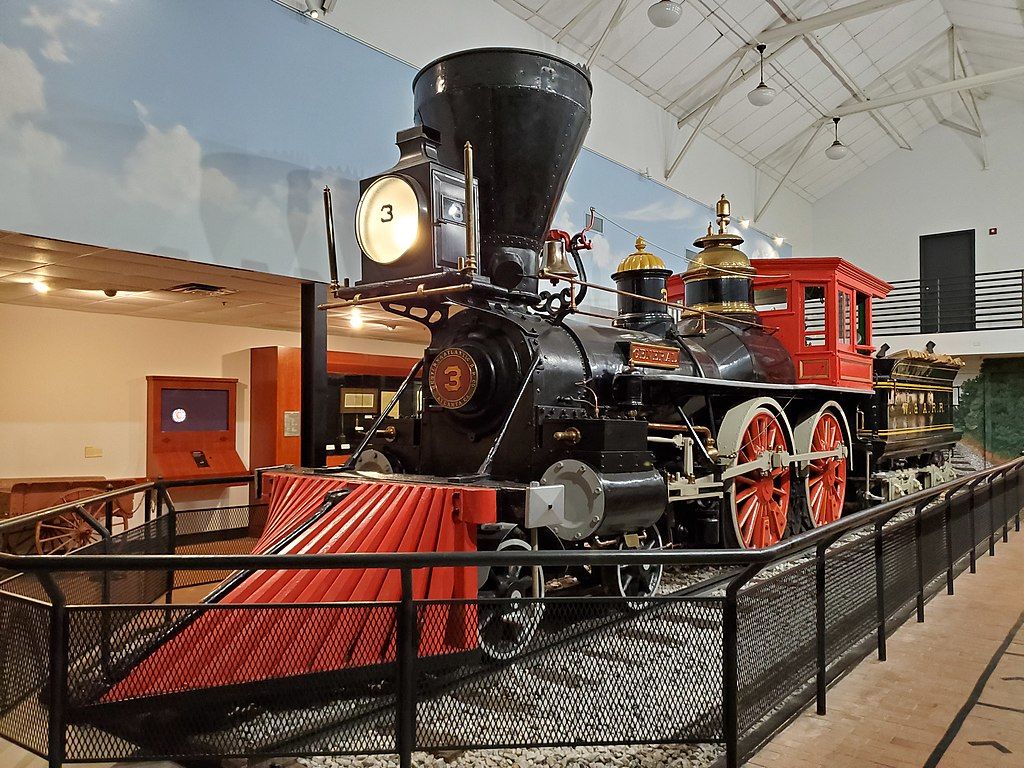 A locomotive in Southern Museum of Civil War and Locomotive History