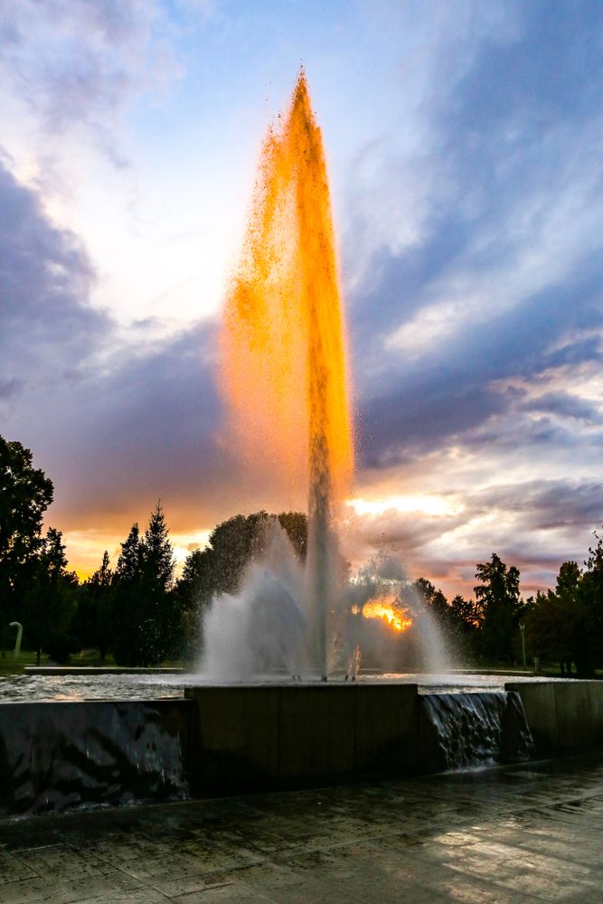 Water fountain at Ann Morrison Park