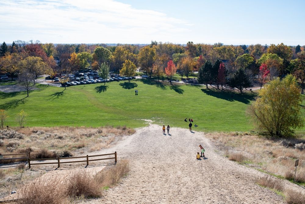 Aerial view of Camel’s Back Park