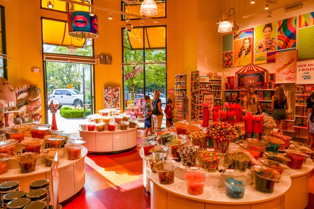 A candy store at The Village at Meridian