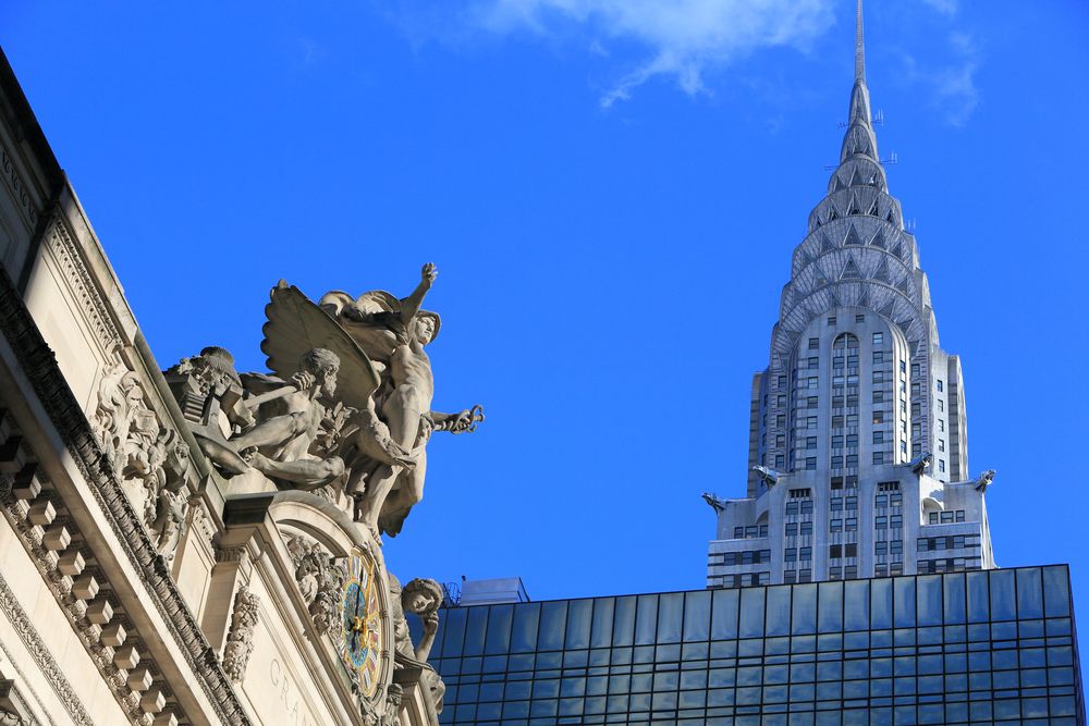 The top half of Chrysler Building